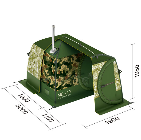 картинка Тент накидной «ТН-10» для палатки «Мобиба МБ-10» от производителя Мобиба